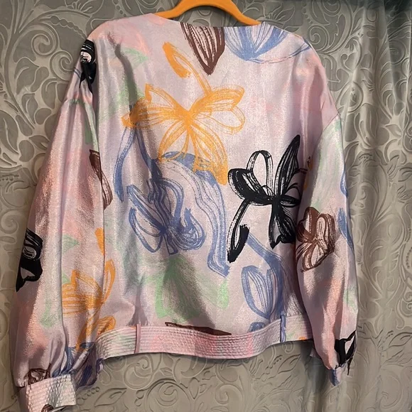 Stine Goya Emmylou Floral Trapunto Hem Top XS - Picture 8 of 9